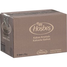 Eti Hoşbeş Gofret 12X70 G Kakao - Incecik Gofret, Nefis Kreması 4'li Avantaj Paketi