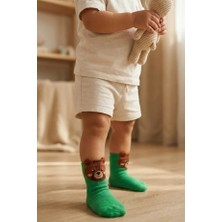 Bony Socks Hayvan Desenli Yeşil Bebek Soket Çorap