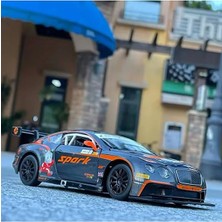 Scntoys Bentley Contınental Gt3 Diecast Model Araba Bentley Gt3 Model Araba Gri 1:24 Ölçek