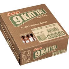 Ülker 9kat Tat Gofret Fındık Aromalı 39G - Klasik Lezzet 3'li Ekonomik Paket