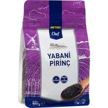 Metro Chef Yabani Pirinç 500 G - Yüksek Lifli, Glutensiz Siyah Pirinç 8'li Avantaj Paketi