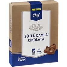 Metro Chef Sütlü Damla Çikolata 250 G Pastacılık Için 8'li Avantaj Paketi
