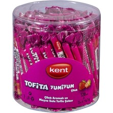 Kent Tofita Yumıyum Çilek 120'LI Meyve Sulu Toffe Şeker 804G 3'li Ekonomik Paket