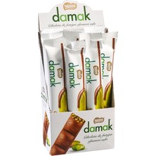 Damak Stick Çikolata 12X18G Antep Fıstıklı Sütlü Çikolata 2'li Ekonomik Paket