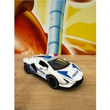 Scntoys Lamborghini Model Polis Arabası Oyuncak Lamborghini Diecast Polis Arabası Sesli Işıklı