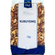 Metro Chef Karışık Kuruyemiş 1 kg Çiğ - Fındık, Badem, Ceviz, Kaju 3'li Ekonomik Paket
