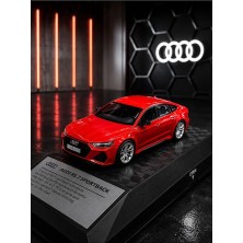 Scntoys 1:26 Ölçek Audi Rs 7 Sportback Diecast Model Araba Audi Rs 7 Kırmızı Model Standlı