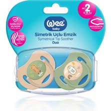 Wee Baby Duo Simetrik Uçlu Emzik 6-18 Ay No:2 - Standart