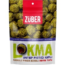 Züber Lokma 96G Antep Fıstıklı Hurma Topu Kakaolu Fındık Ezmesi 3'li Ekonomik Paket
