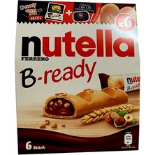 Nutella B Ready Fındık Dolgulu Gofret 6lı 132G Atıştırmalık 2'li Ekonomik Paket