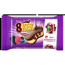 Ülker Dankek 8 Kek 24X55G Orman Meyveli - Pratik Atıştırmalık 4'li Avantaj Paketi