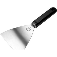 Metro Professıonal Üçgen Spatula 10 cm Paslanmaz Çelik Keskin Kenar 2'li Ekonomik Paket