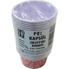 Bensüs Muffin Kapsül 50'li Renkli - 180°C Isıya Dayanıklı Fırın ve Mikrodalga 6'li Avantaj Paketi