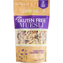 Mom's Natural Foods Moms Natural Glutensiz Müsli 300 G - Yüksek Lifli Vegan Protein Kaynağı 2'li Ekonomik Paket