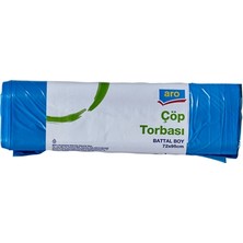 Aro 72X95 cm Büyük Boy Çöp Torbası 10 Adet Güçlü ve Dayanıklı 8'li Avantaj Paketi