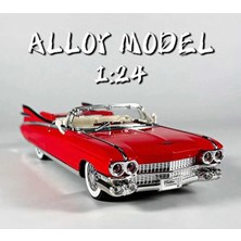 Scntoys 1959 Cadillac Eldorado Biarritz Convertible Diecast Araba 1:24 Cadillac Eldorado Model Araba Kırmızı
