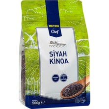 Metro Chef Siyah Kinoa 500 G - Yüksek Lifli, Glutensiz, Vegan 8'li Avantaj Paketi