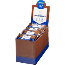 Metro Chef Kakaolu Helva 24'lü 40 G - Pratik Tatlı Atıştırmalık 2'li Ekonomik Paket