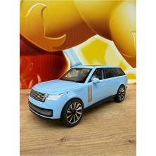 Scntoys Range Rover Sport Model Araba Plastik Sesli Işıklı Açılan Kapılar Range Rover Araba Mavi