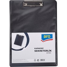 Aro Kapaksız Sekreterlik Siyah - Pvc Kaplı, Nikel Mekanizma 6'li Avantaj Paketi