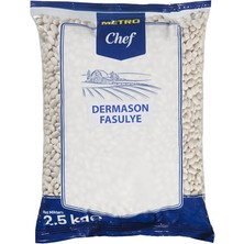 Metro Chef Dermason Fasulye 2,5 kg - Iri Taneli, Kolay Pişen Bakliyat 3'li Ekonomik Paket