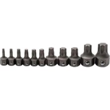 Gearwrench 81560 11 Pc. Metrik Anahtar Torx Bit-Set, Siyah
