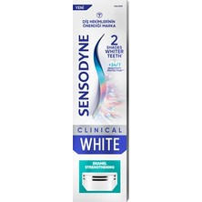 Sensodyne Klinik Beyaz Diş Macunu 75 ml - Hassas Dişler Için Beyazlatıcı 2'li Ekonomik Paket