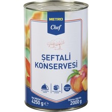 Metro Chef Şeftali Konserve 4,25 kg - Tatlı ve Pratik Kullanım