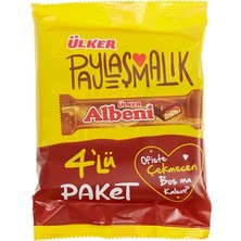 Ülker Albeni Gofret 4X40G - Akışkan Karamelli Sütlü Çikolata Kaplı Gofret 6'li Avantaj Paketi