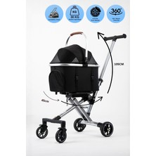 Electron Kedi Köpek Arabası & Puseti – Katlanabilir Evcil Hayvan Taşıma Arabası | Pet Stroller | 100