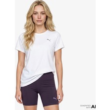 Puma Tad Essential Cre Kadın Beyaz Antrenman T-Shirt.02