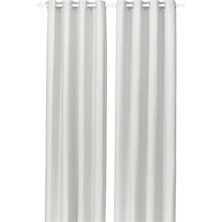 IKEA Gınstmott Beyaz 145X300 cm Fon Perde/2 Kanat