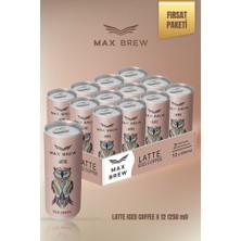 Max Brew Soğuk Kahve Latte 250 ml 12 Adet