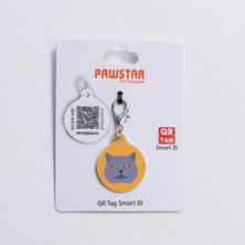 Pawstar British Kedi Desenli Qr Tag Evcil Hayvan Künyesi Isimlik Pet Tag Köpek Künyesi Kedi Künyesi Qr Kodlu Künye