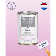 PRO-VET Renal Kedi Yaş Maması Tavuk Tatlı 415 gr Süper Premium Mama Segmenti Böbrek Destekleyici