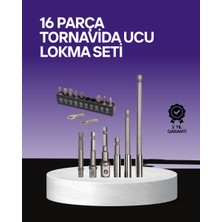Çok Amaçlı 16LI Bits Uç Seti Dayanıklı Tornavida Adaptör - PINVOX3494-3331