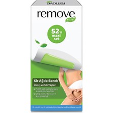 Remove Care Maxi Set İnatçı ve Sık Tüyler Sir Ağda Bandı 52'li