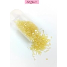 İlk El Grup Kesme Cam Boncuk 2mm - 20 Gram - Şeffaf Sarı -BNC303