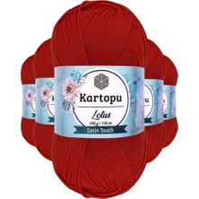 İlk El Grup 5 Adet Lotus Bikini Büstiyer Bluz Örgü Ipi  K101 Nar Çiçeği