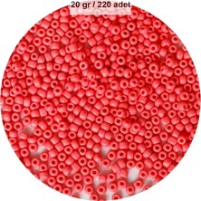 İlk El Grup Karpuz Pembesi Renk 4 mm Yaklaşık 220 Adet/20 Gram Cam Boncuk Oya Yazma Bileklik ve Kolye