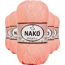 İlk El Grup 5 Adet Pırlanta Amigurumi El Örgü Ipi Yünü Somon 3148