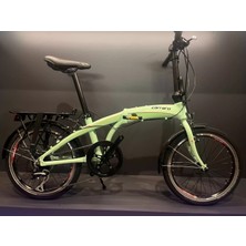 Carraro Flexi 108 V Fren 8 Vites 20 Jant Katlanır Bisiklet Açık Yeşil Siyah Kırmızı