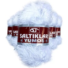 İlk El Grup 5 Adet Yumoş Sakallı El Örgü Ipi Yünü Optik