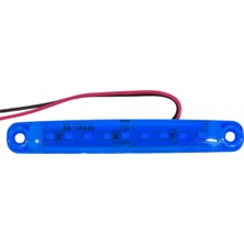 Tas 12V Parmak Lamba 9 Ledli Mavi 10X1,5 cm TAS.005M-12 (10 Lu)