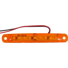 Tas 12V Parmak Lamba 9 Ledli Sarı 10X1,5 cm TAS.005S-12 (10 Lu)