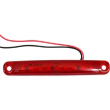 Tas 24V Parmak Lamba 9 Ledli Kırmızı 10X1,5 cm TAS.005K-24 (10 Lu)