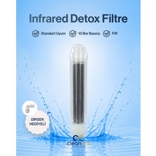 Cleanara Infrared Detox Su Filtresi – Fır Seramik Aktivasyonlu, Dirsek Hediye