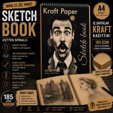 Dream Art Galery Kraft Çizim Defteri A4 30 Yaprak 90 Gr. Eskiz Defteri