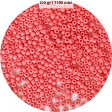 İlk El Grup Pembe Renk 4 mm Yaklaşık 1100 Adet / 100 Gram Cam Boncuk Oya Yazma Bileklik ve Kolye