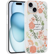 Ceponya iPhone 13 Kılıf Kamera Korumalı Canlı Lüx Desenli Klip Sert Kapak